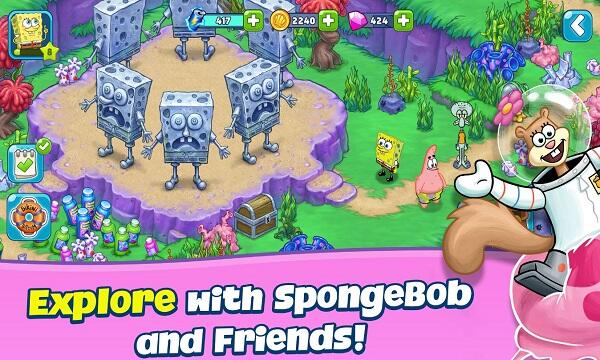 Spongebob Adventures in A Jam Mod APK Unlimited Energy