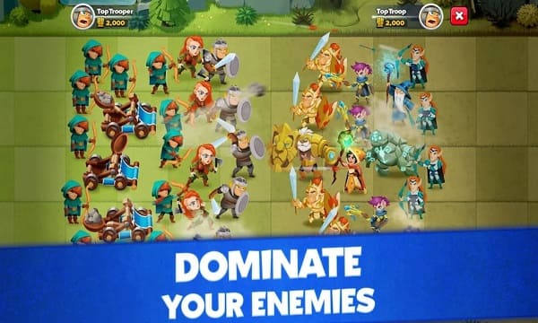 Top Troops Mod APK Unlimited Money And Gems