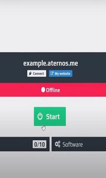 Aternos Free Minecraft Server APK