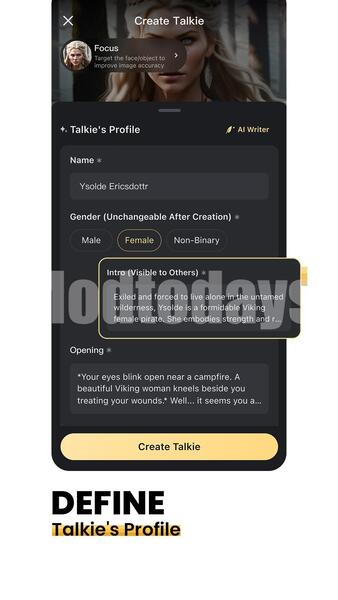 Talkie AI Mod APK No Ads