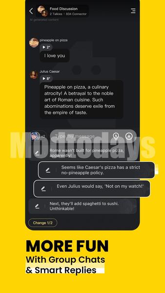 Talkie AI Mod APK Unlimited Chat