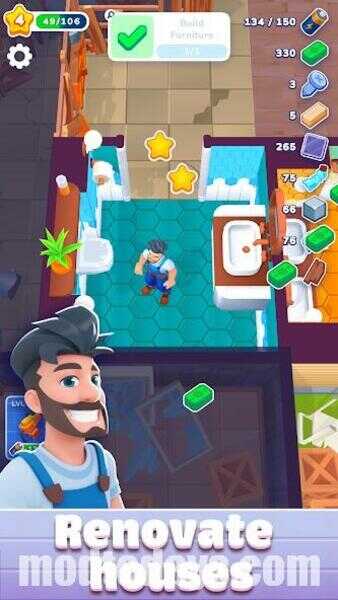 Renovation Day Mod APK Unlimited Stars