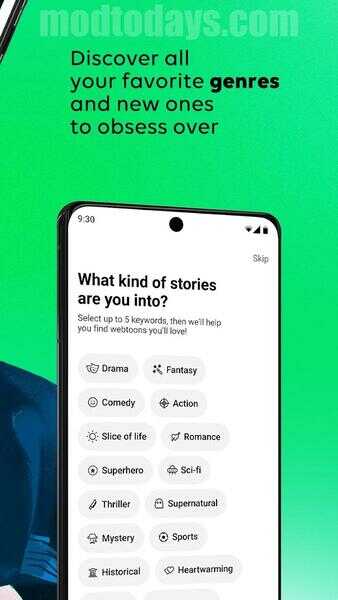 WEBTOON Mod APK No Ads