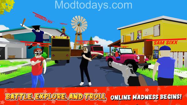 Dude Theft Wars Mod APK unlock all characters unlimited money