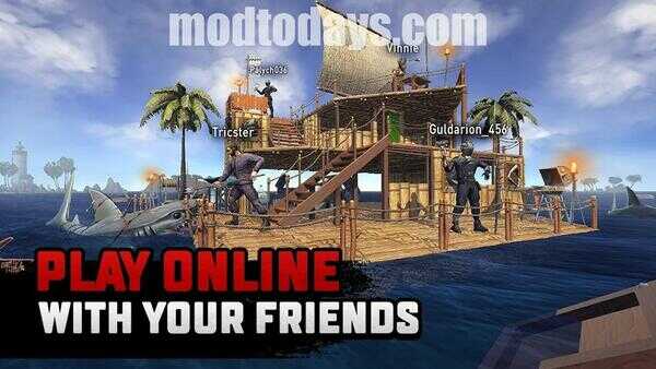 Raft Survival Multiplayer Mod APK Premium Unlocked