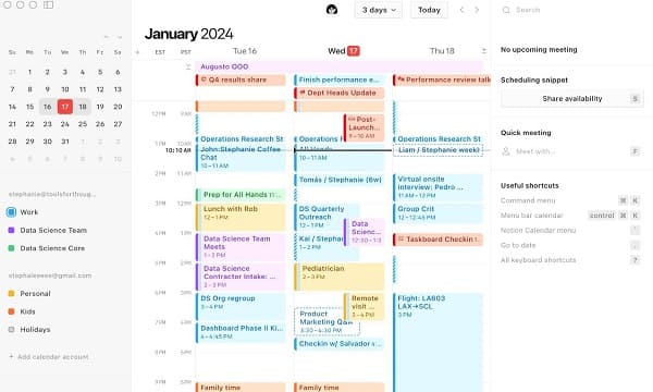 Notion Calendar App