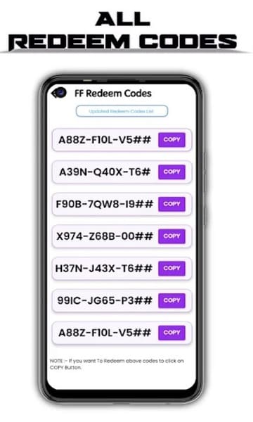 Free Fire Redeem Code