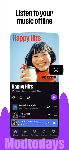 Deezer Premium Mod APK Premium Unlocked